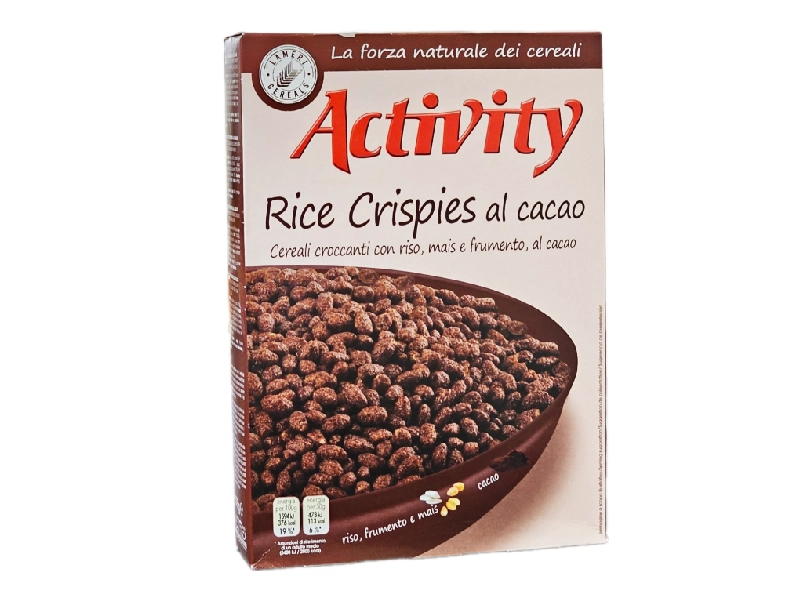 Ngũ cốc Activity Rice Crispies al Cacao (Bỏng gạo ngô vị cacao)